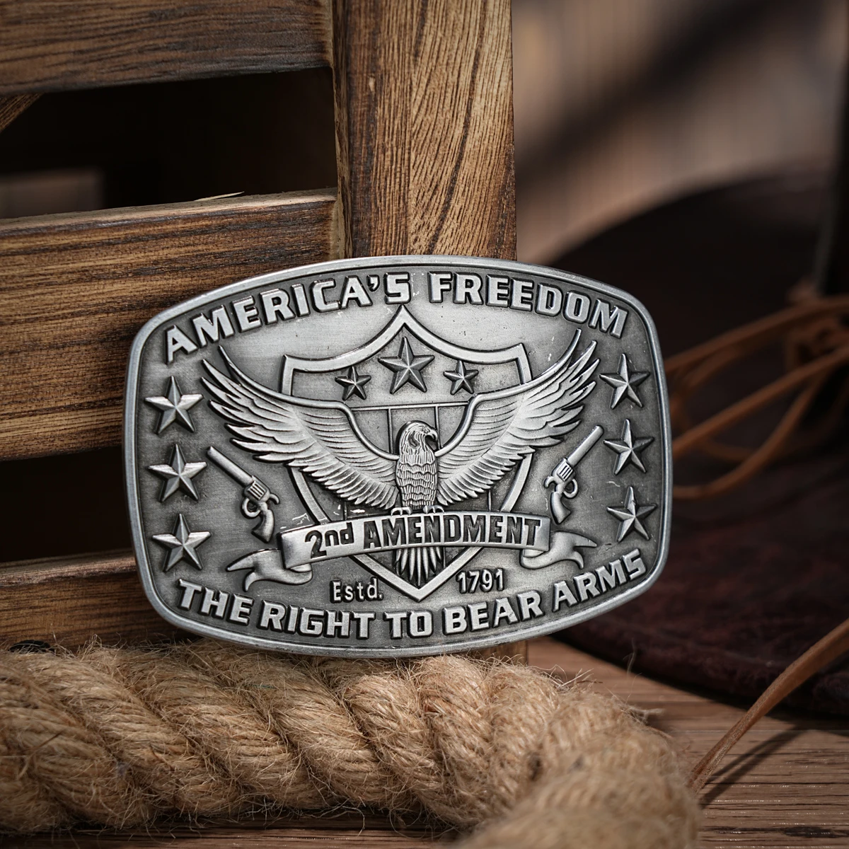 Western Belt Buckle Initial Vintage-Cowboy Rodeo Silver Large Belt Buckle for Men Women