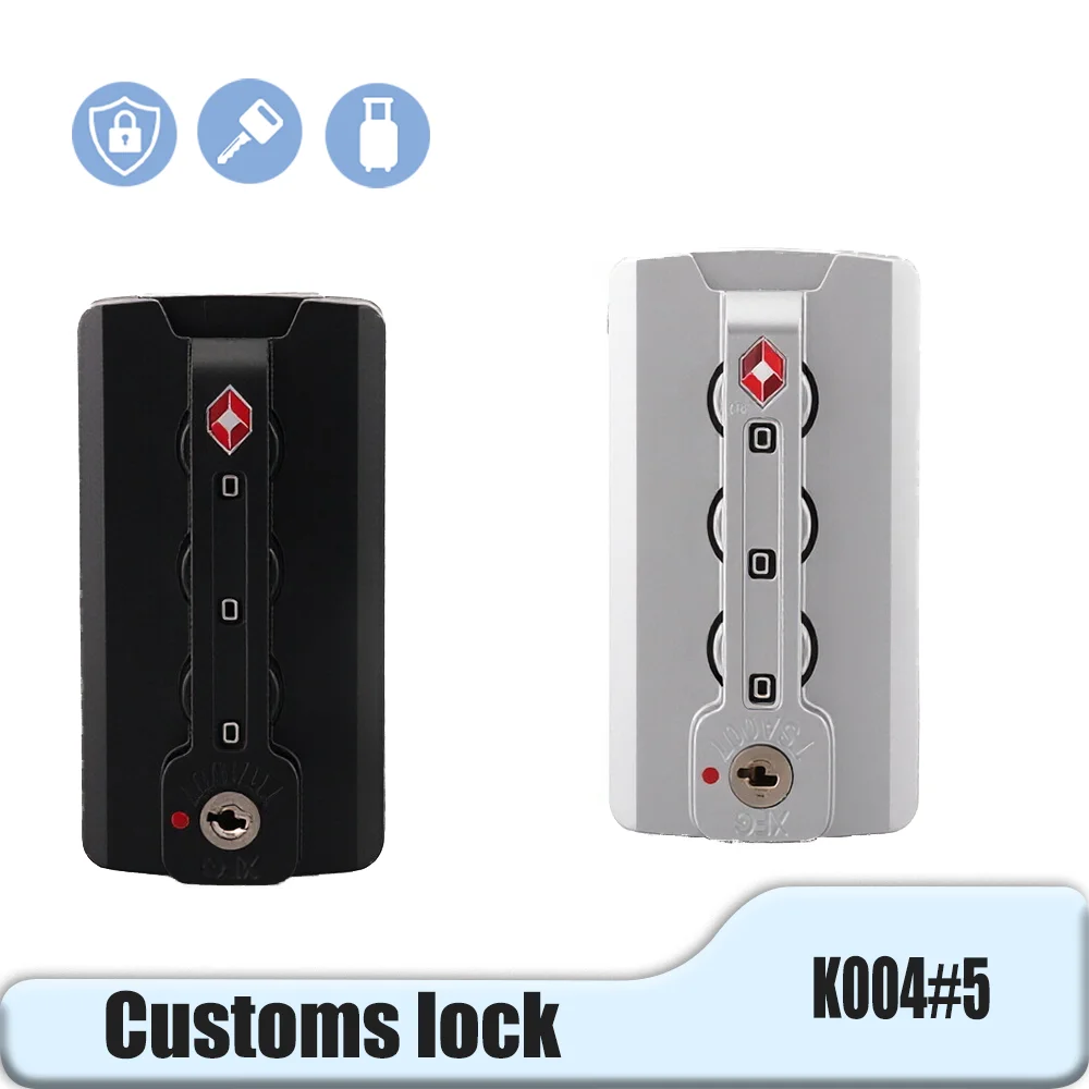 For K004 Waterproof TSA Luggage Lock – Rust Proof Aluminum Alloy Digit Combination Outdoor Travel Essential