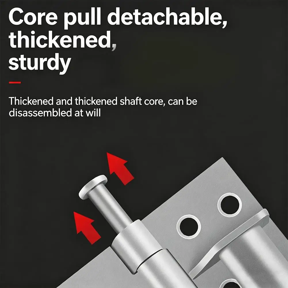 

3-in-1 Self-Closing Door Hinge Hydraulic Closer Invisible Door Stop 90° Hold Adjustable Force
