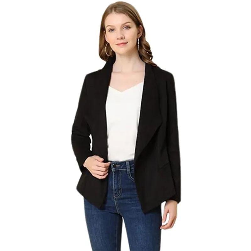 Fashionable Casual Faux Suede Comfortable Fabric Reversible Collar Long Sleeves Short Length Tailored Fit Outerwear Jacket