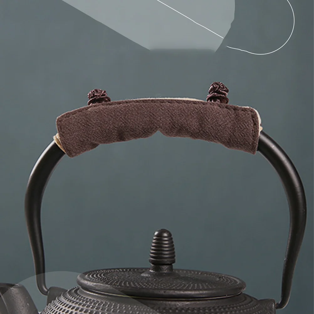 

2Pcs Insulated Teapot Handle Sleeve Anti-Scald Cloth Cover Non-Slip Heat Resistant Pot Handle Protector Kitchen Gadget Home