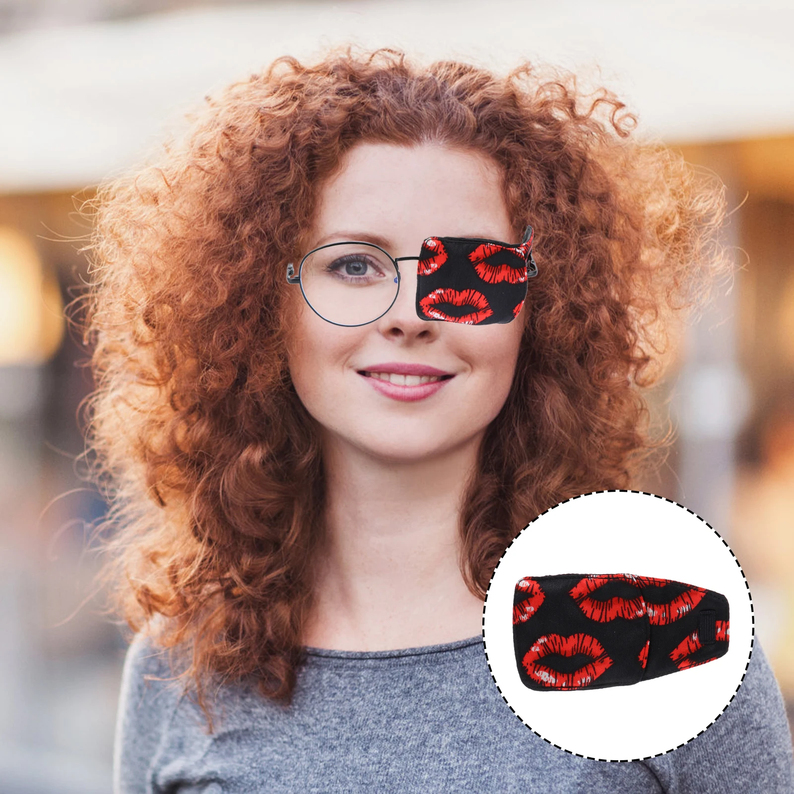 

Silk Eye Patch Comfortable Breathable Amblyopia Strabismus Glasses Cover Lazy Eye Training Eyewear Accessories Protective
