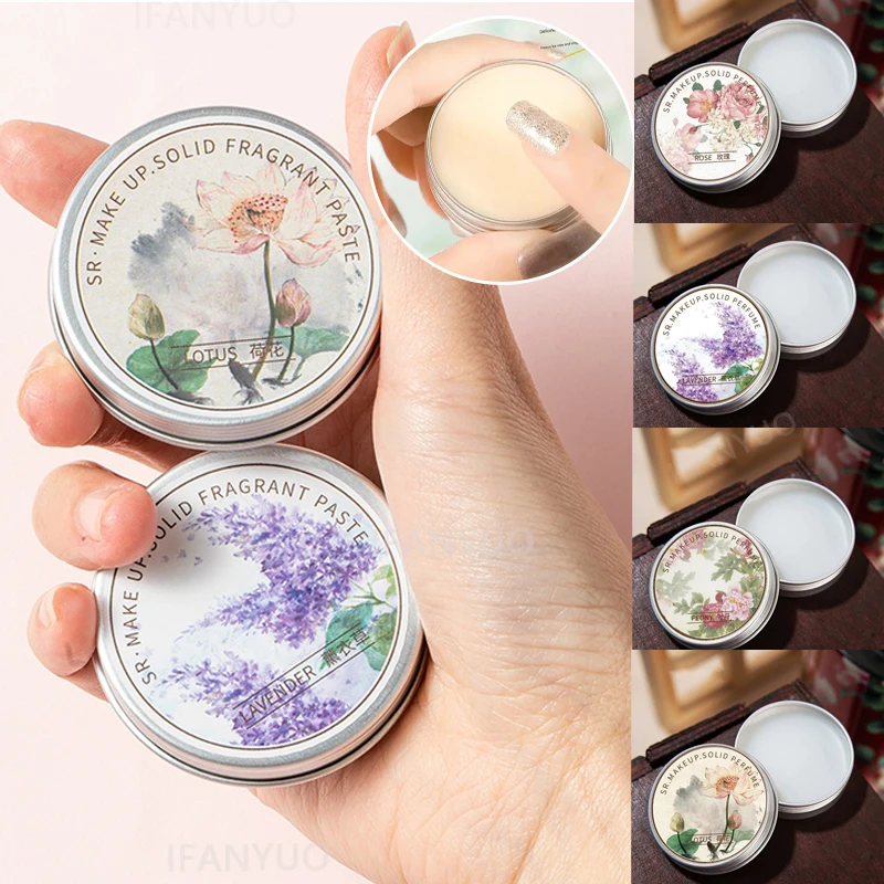 Solid Perfume Portable Solid Balm Long Lasting Fragrances Floral Solid Perfume Jasmine Rose for Romantic Souls For Dating Ladies
