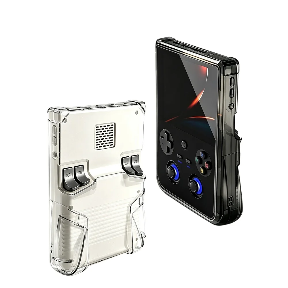 For ANBERNIC RG477V Game Console Transparent TPU Protective Cover Shockproof Anti-Scratch Handheld Console Protective Shell