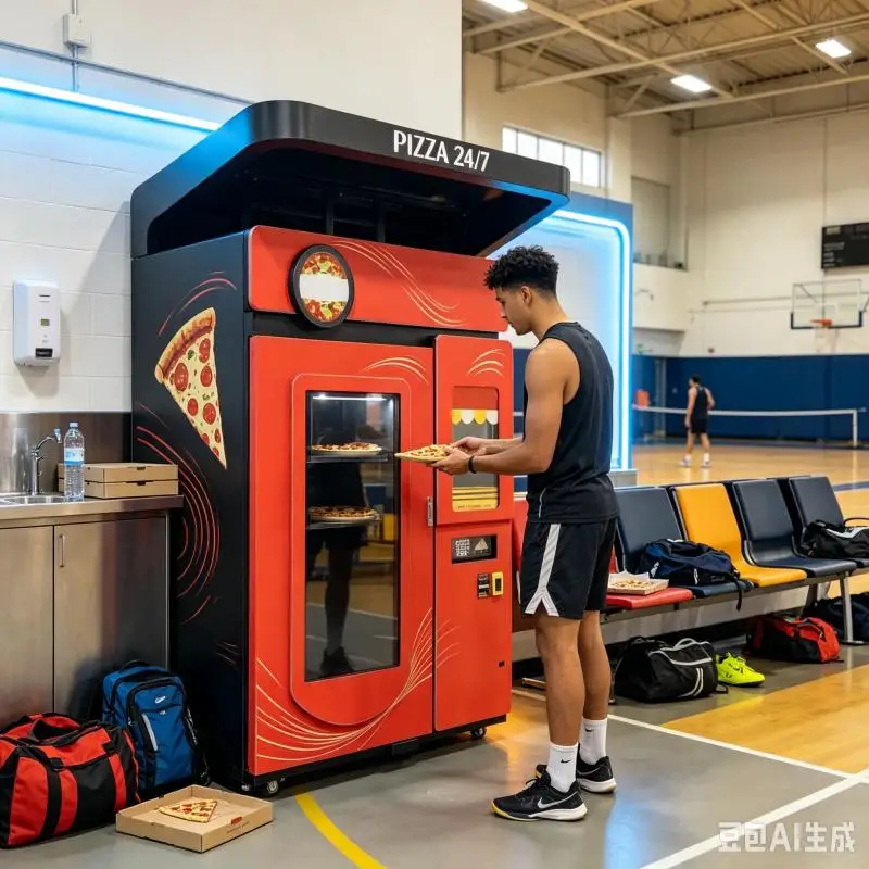 Customized Pizza Vending Machine Intelligent Self Service Hot Pizza Cooker Restaurant Equipment