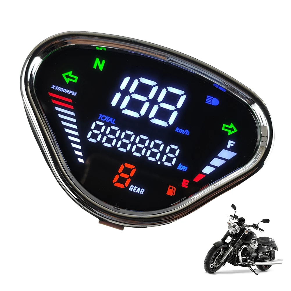 

Digital Odometer LCD Display Motorbike Tachometer Odometer Waterproof Digital Speedometer Tachometer for Honda DAX 70 CT50 CT70