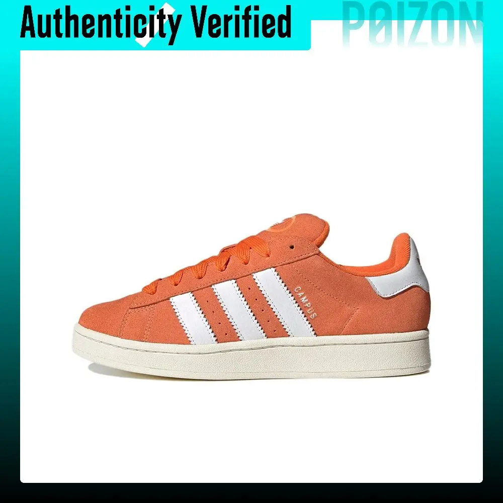 Adidas Originals CAMPUS 00s, Zapatos de Skateboard de Cuero y Gamuza, Resistentes al Desgaste y Ligeros, de Caña Baja, Unisex, Naranja y Blanco, GY9474
