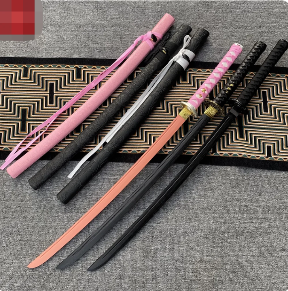 

103cm Japanese Bushido Iaido Katana Sword Fit Exercise Props, Fit Quality Log Bamboo Blade, Hard Solid Wooden Sheath, Unsharp