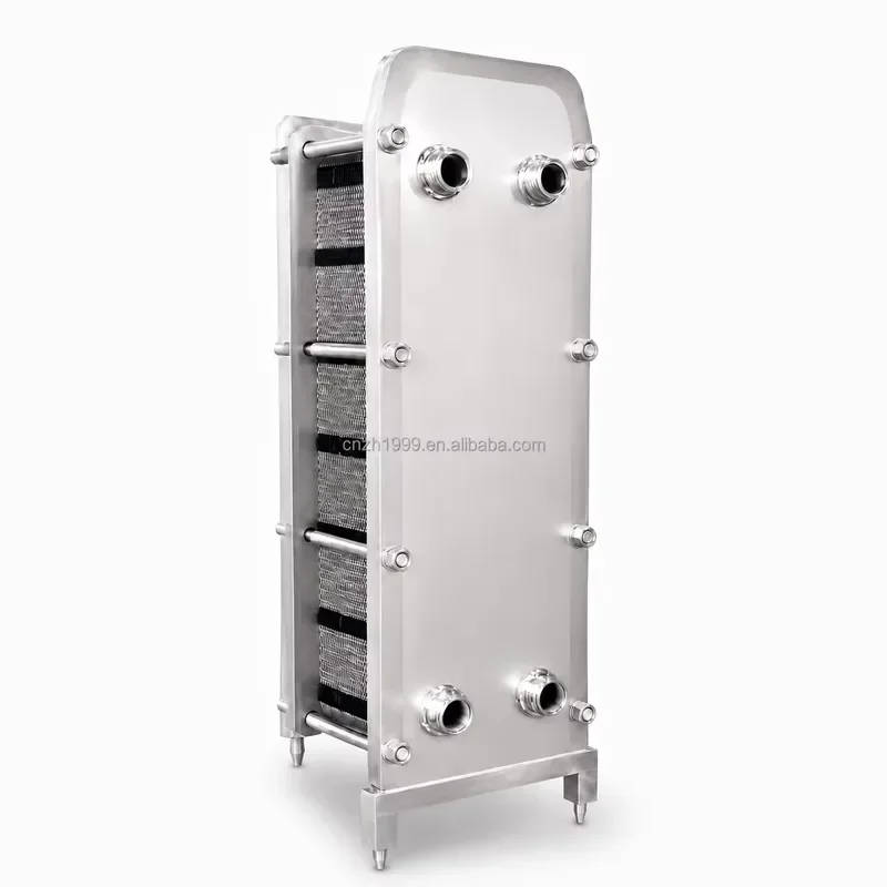 Sanitary Stainless Steel Plate Heat Exchanger for Food Beverage Water Cooling and Heating