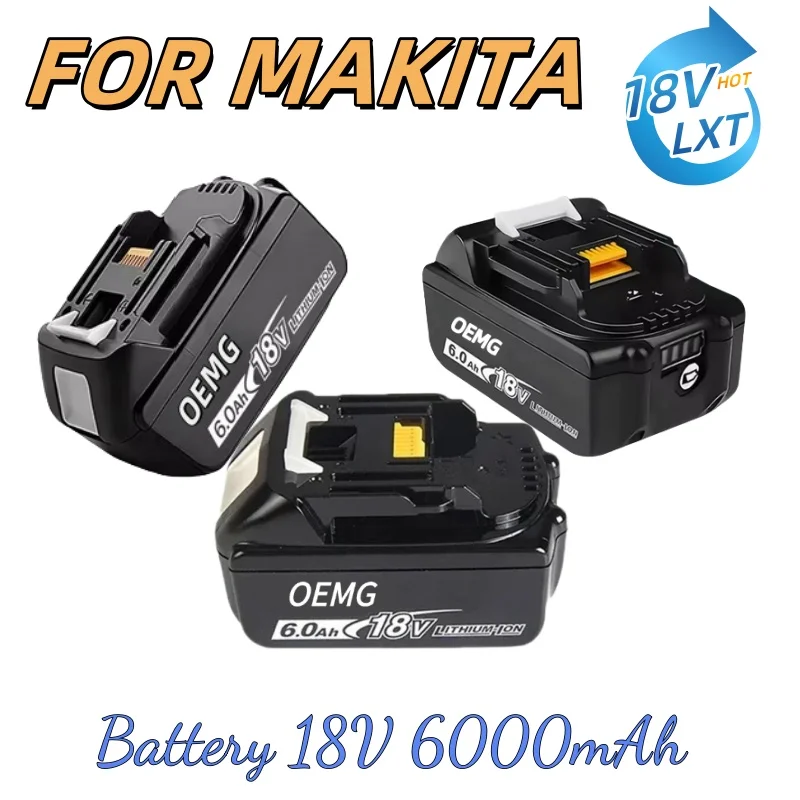 

FOR Makita 18V 6.0Ah Battery: All-Day Pro Use 18V 6.0Ah covers back-to-back tasks. Fits FOR Makita 18V tools