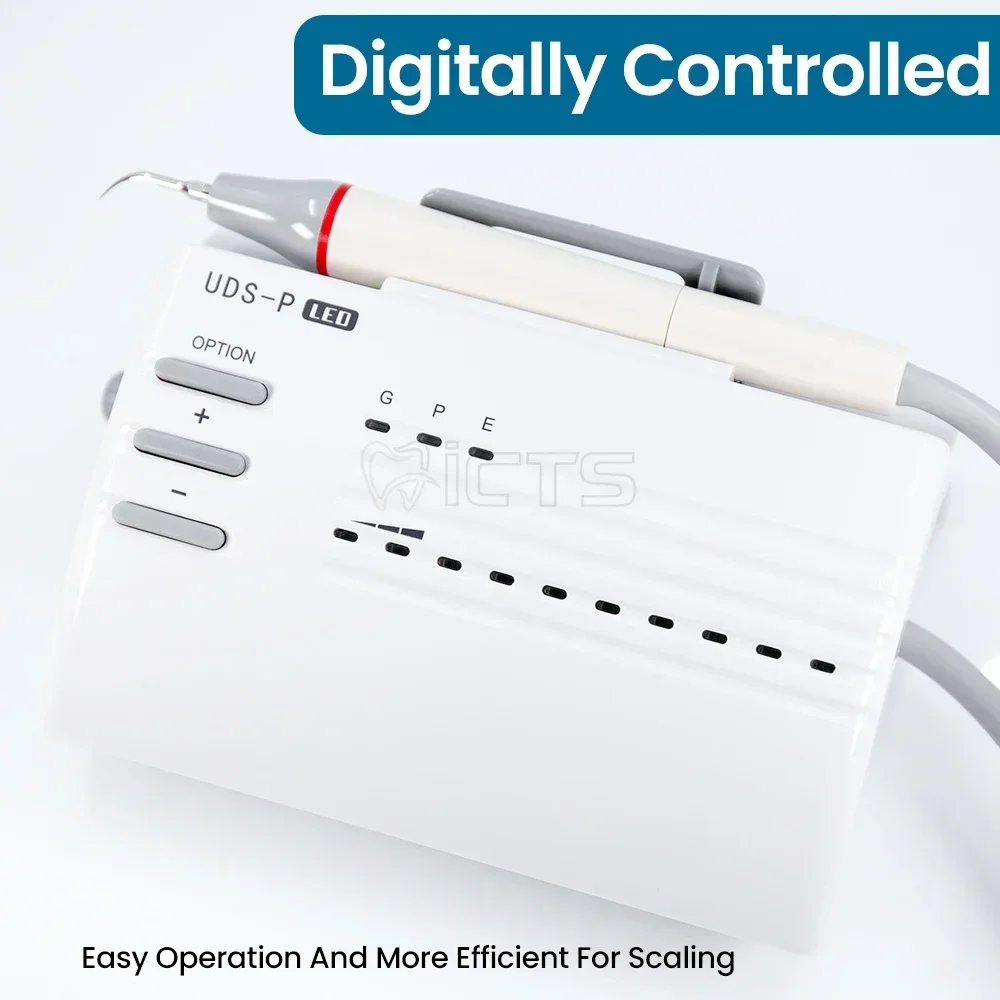 UDS-P LED Ultrasonic Scaler Precision Scaling Auto-Frequency & Detachable Optical Handpiece, High-Temp Autoclavable for Safe Use