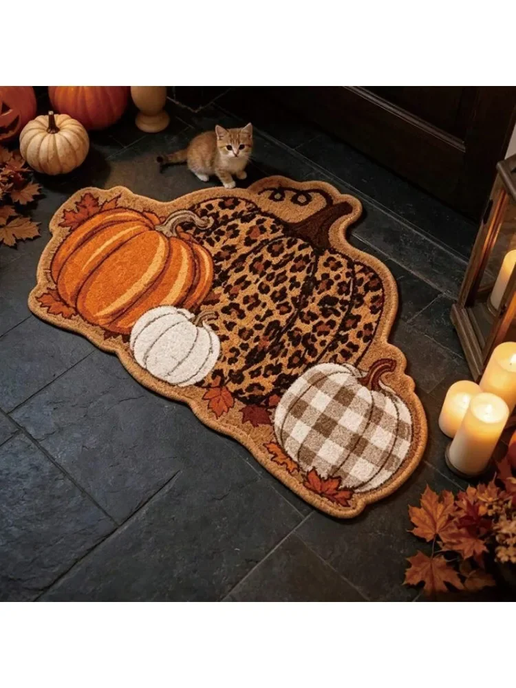 2026 Hot-selling Halloween Christmas model imitation cashmere bathroom bedroom carpet