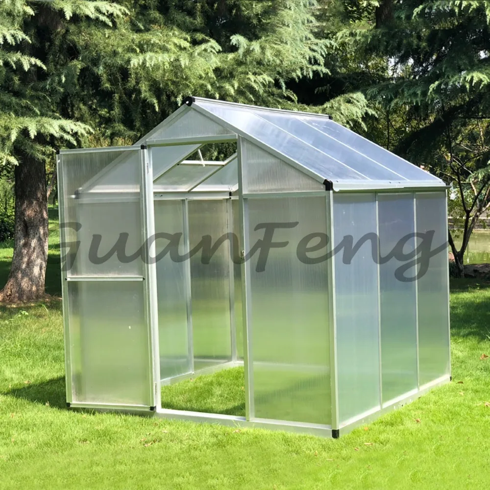 Single Cross Garden Equipment Metal Frame Agricultural Greenhouse