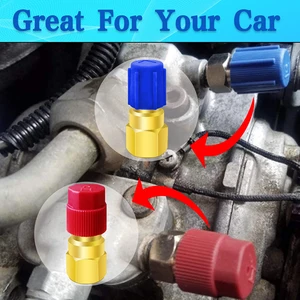 Klimaanlagenkonvertierungs -Kit, Füllventilverbindungen, Portadapter, Nachrüstung, schnelle Trennungskopper, R12 für R134A, 1 PC 10 Hauptverkaufsklimaanlage - №10