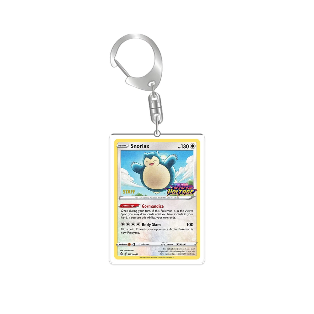For Pokemon Acrylic Key Chain Charizard Champions Festival Lugia Charizard Snorlax Anime Peripheral Backpack Pendant Gift