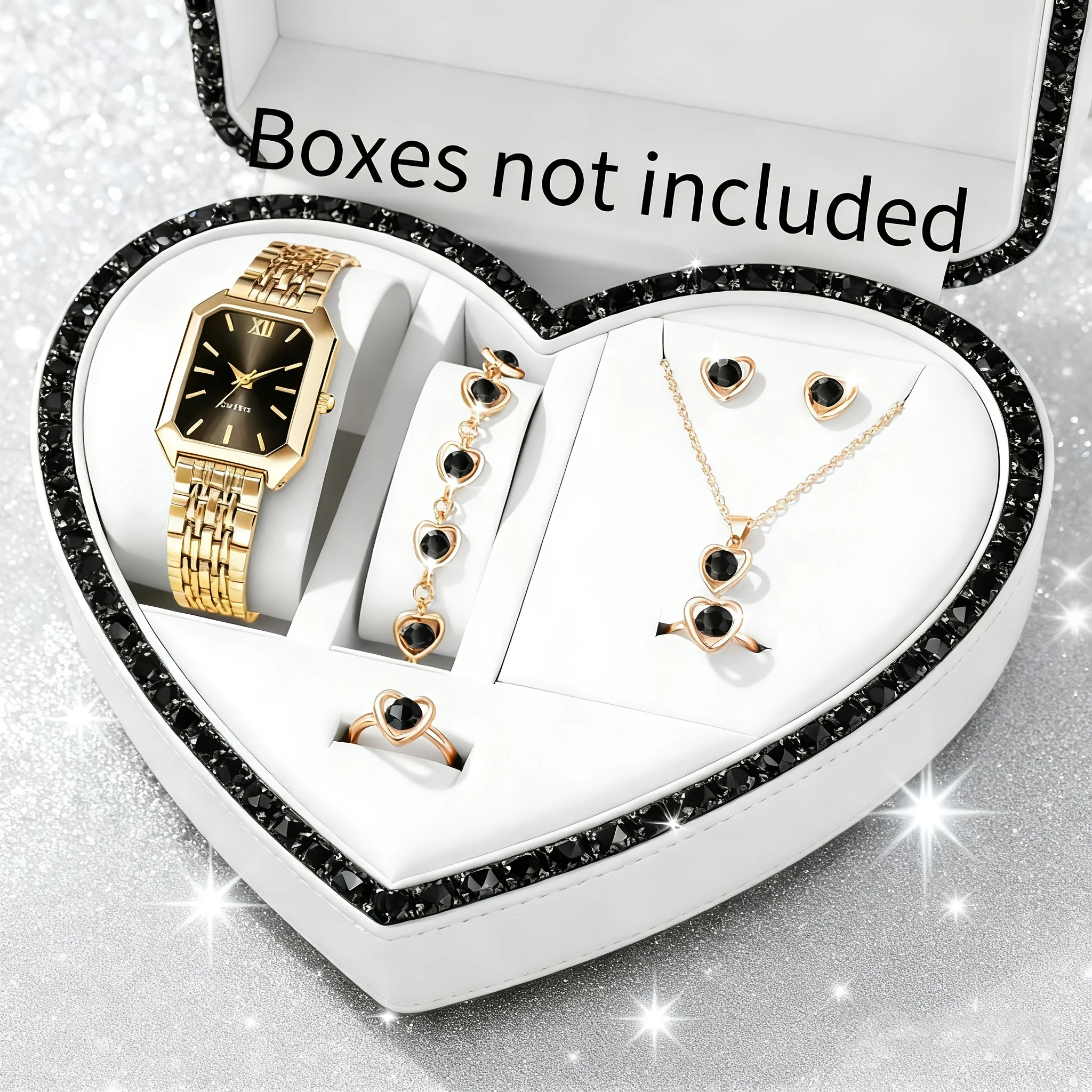 6PCS Elegant Rectangle Women Q - огляд і ціна Jewels On Watches