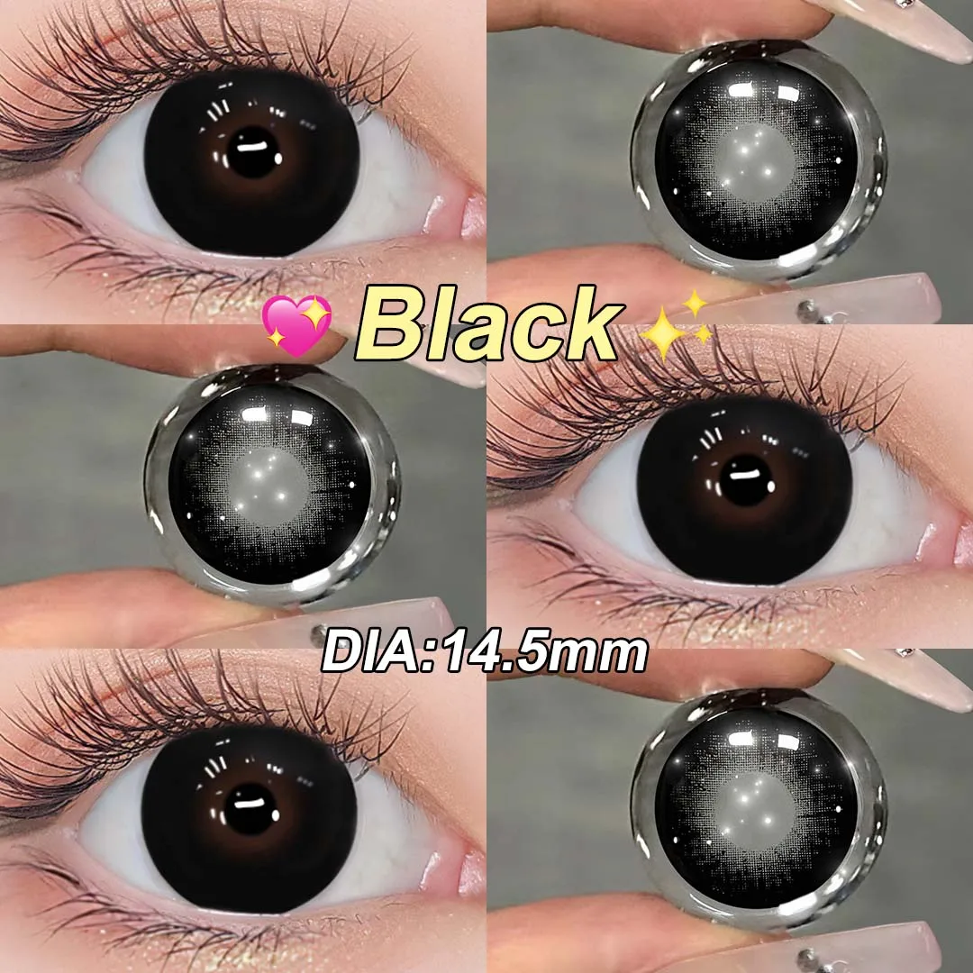 (0.00~-6.00) MAGISTER 14.5/16mm Big Eyes Natural Contacts Lenses With Degree For Daily Wear Myopia Contact Lens Color 6 Months