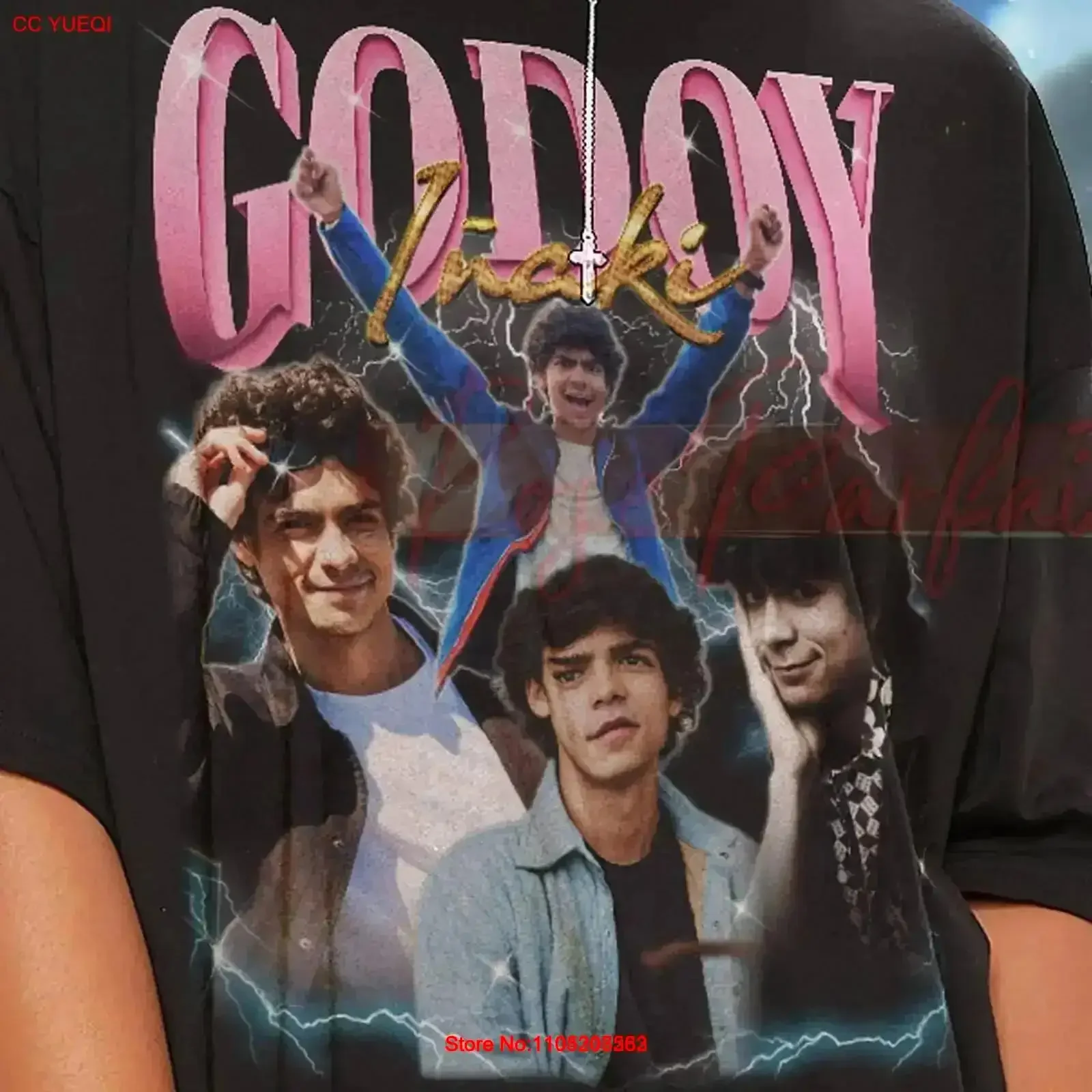 

INAKI GODOY Винтажная футболка Homage Fan Inak винтажная стираная унисекс слегка homme модельерская одежда Топ для повседневной носки