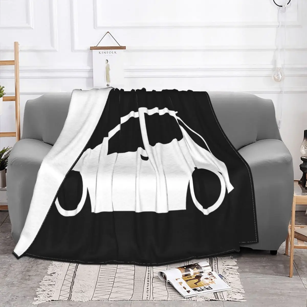 Punto Mk2 Contorno Silhouette Logo 100 Cotone Girocollo Selling Cute Cool Interested Pictures Female Different Throw Blanket