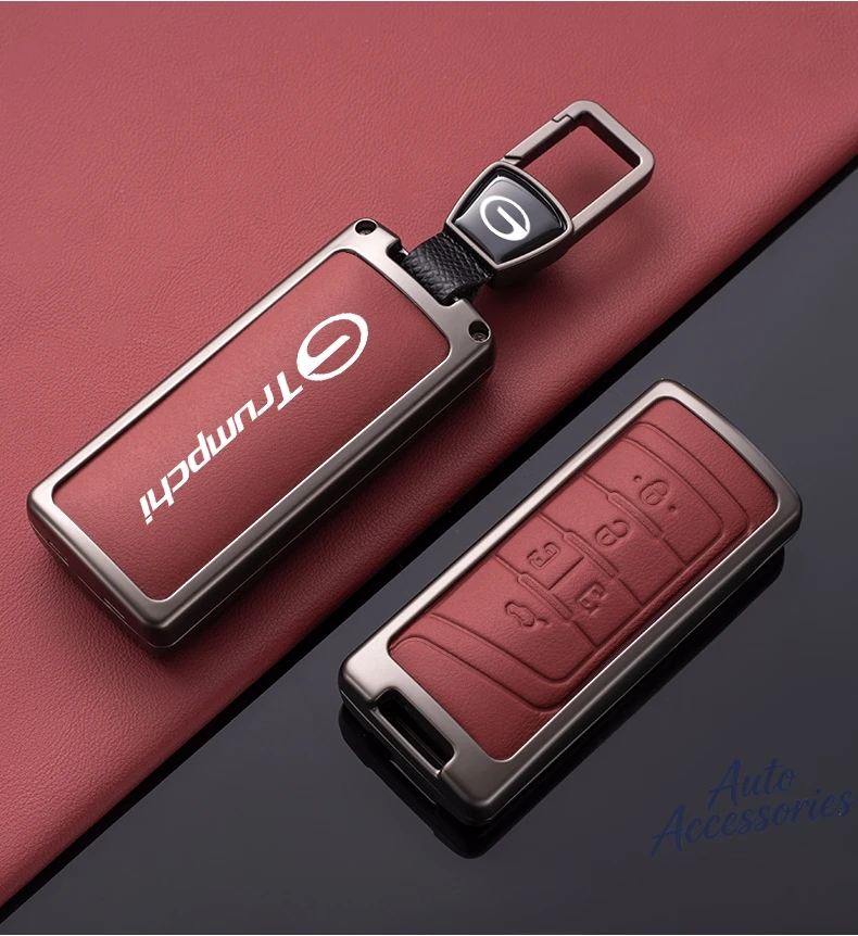 Car Key Case Protection Cover Shell Holder Fob For GAC Trumpchi GS4 GM8 GA3 GA6 SGS7 GA4 GS5 GS3 Legend GS8 Keychain Accessories