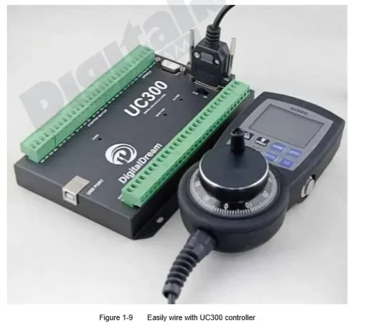 UC300 300Khz Mach 3 CNC Motion Controller with NVMPG pendant for CNC Router Milling Router Machine