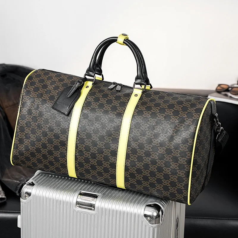 

Сумка с ретро-принтом, мужские сумки с ручками сверху, большая вместительная дорожная сумка на палец, мужские сумки, сумка через плечо, водонепроницаемая сумка на плечо для фитнеса