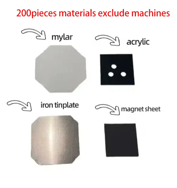 200pcs Materials for Fridge Magnet Making Machine DIY Craft used for Fridge Magnet 50*50mm Size