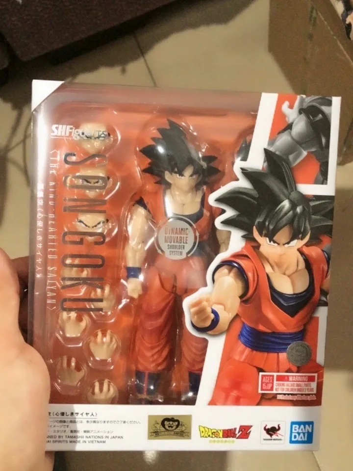 Genuine In Stock Bandai SH Figuarts Dragon Ball SHF DBZ Son Goku The Kind Saiyan Action Figure Anime Collectible Toy Gift view 2