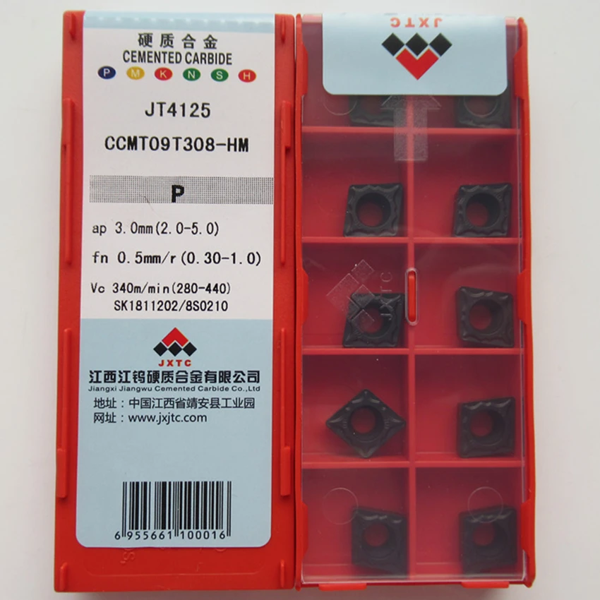 

CCMT09T302-HM JT4125/CCMT09T304-HM JT4125/CCMT09T308-HM JT4125 CCMT09T302 CCMT09T304 CCMT09T308 CNC carbide inserts 10pcs/b