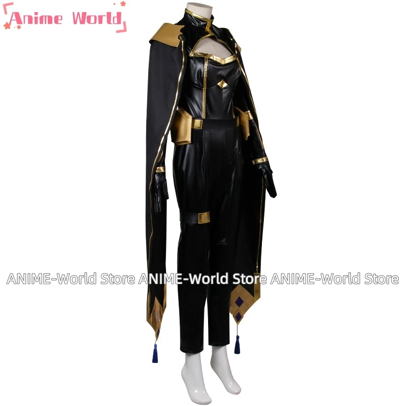 《Custom size》Anime Beta Cosplay Costume Uniform Wig Shoes Seven Shadows  Women Halloween