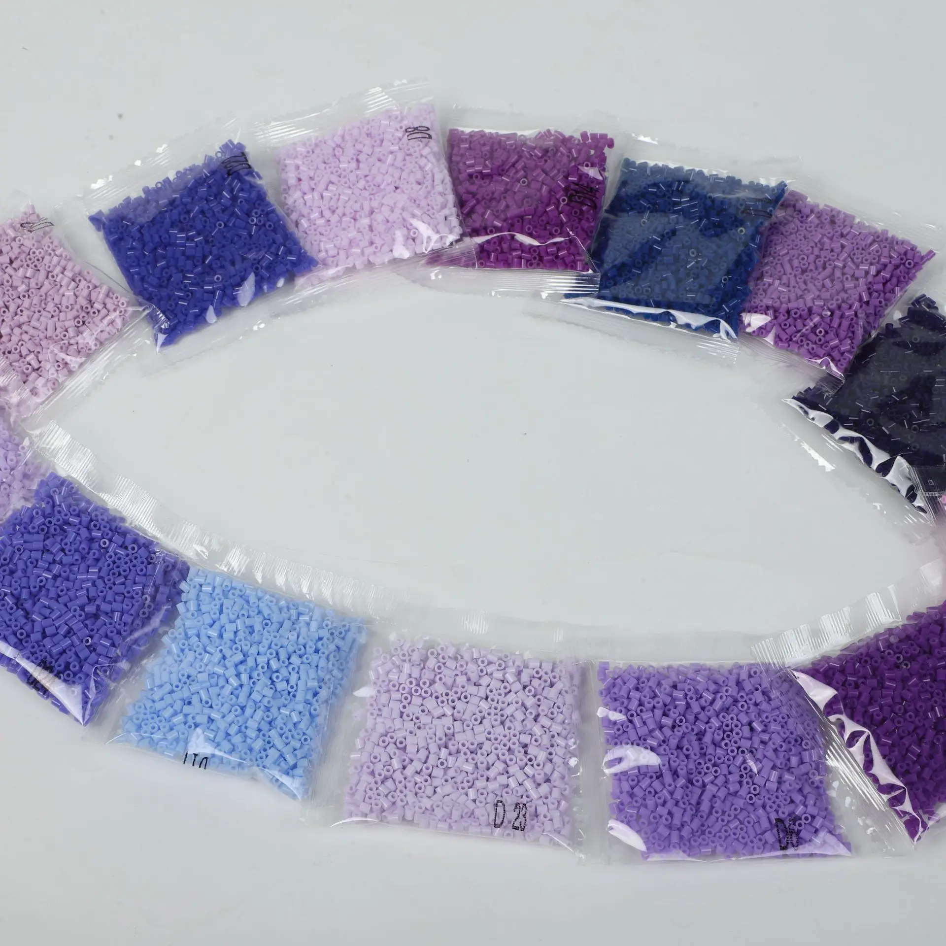 Purple Series Perler Mard Bean Fusion Bean 2.6mm DIY material bag Holiday Gifts Desktop Ornament Decoration Handicraft keychain