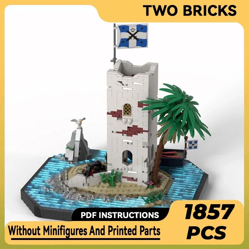 

Moc Building Bricks Military Castle Model Sabre Island Remastered Technology Modular Blocks Gift Christmas Toy DIY Sets Assembly