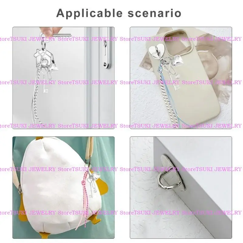 

62KE Stylish Woven PU Leather Keyring Pendant Stylish Handbag Decoration for Women