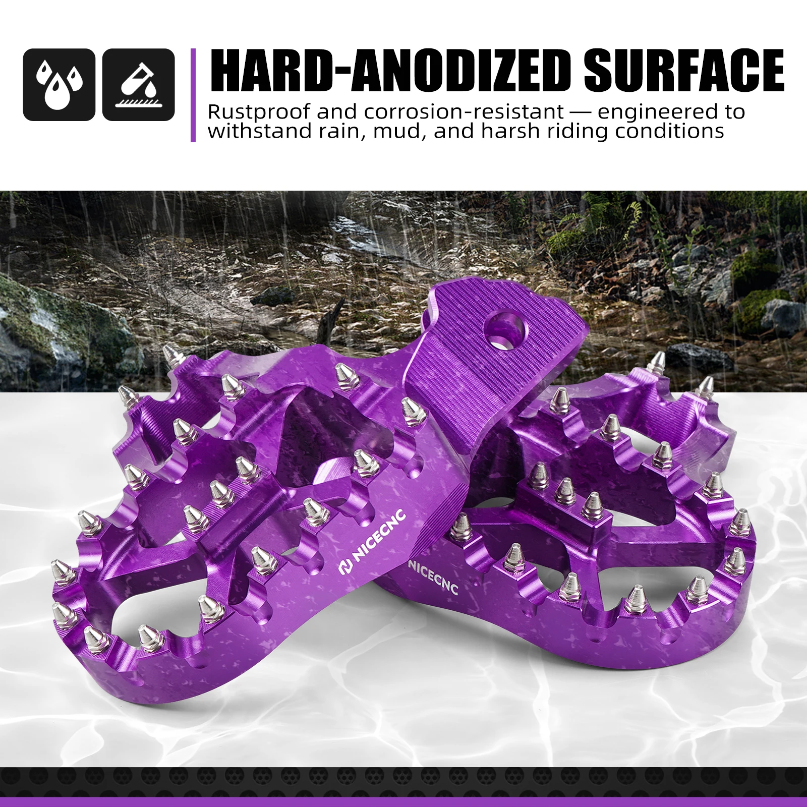 Zestaw wsporników podnóżków, podpórka pod stopy, boczna podpórka do Surron Light Bee X S L1E Segway X160 X260 2017-2024