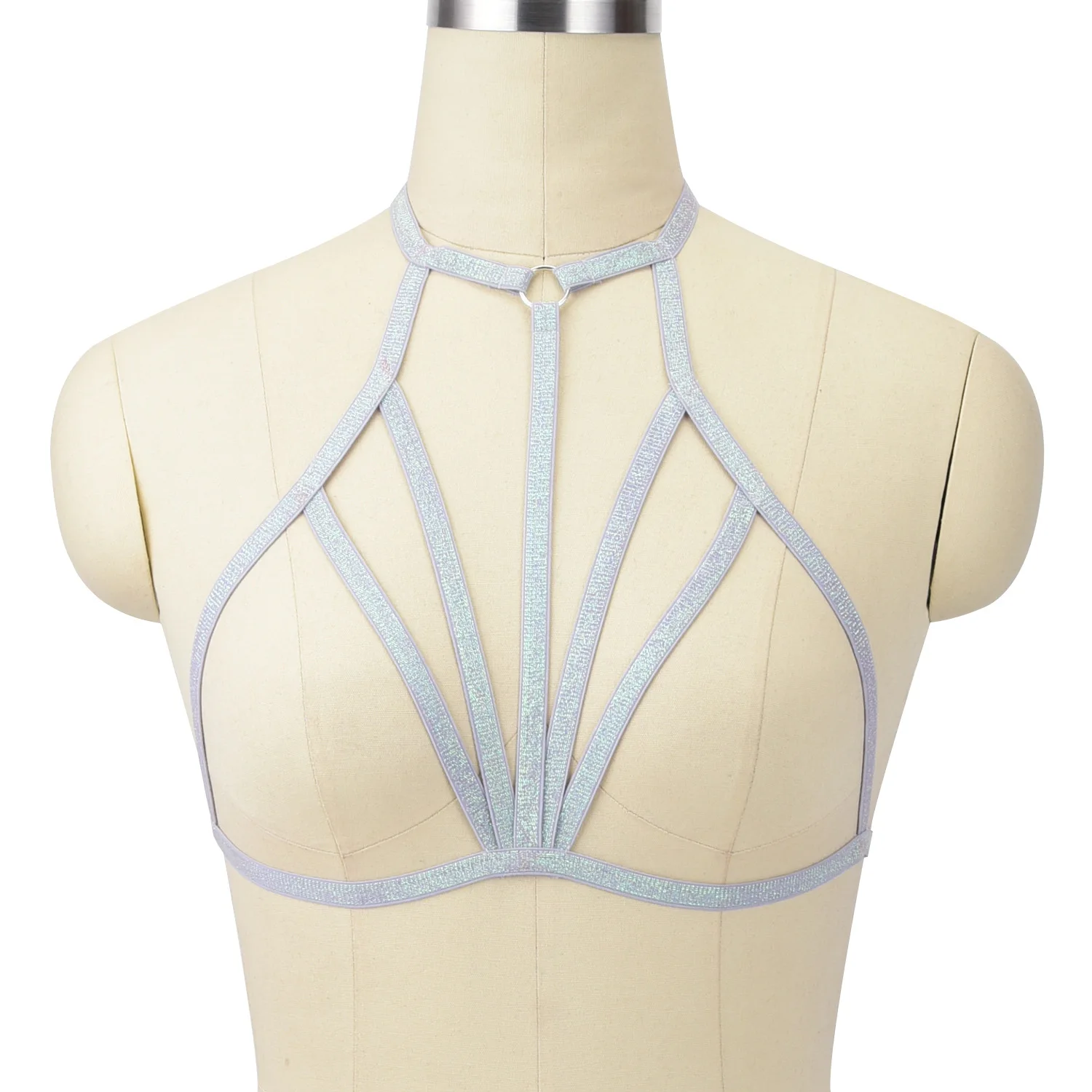 

Hollow Bra Bondage Harness Accessories Dance Pole Party Dance Rave Strap Suspender Sexy Punk Erotic Lingerie Garter