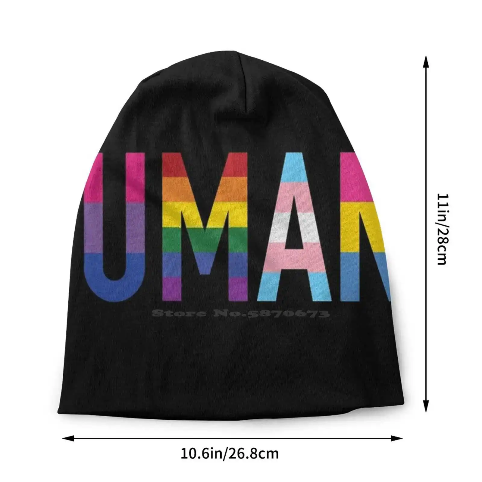 Human , Various Queer Flags 1 Knitted Hat Warm Beanie Outdoor Caps Pansexual Asexual Bisexual Gay Pride Queer Lgbt Pride Lgbtqia