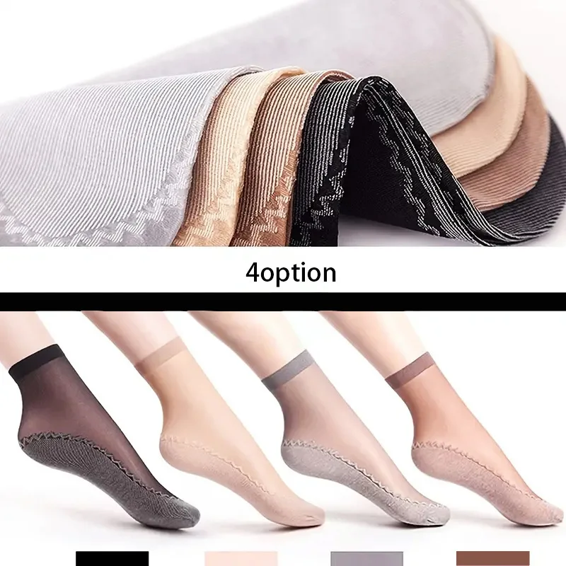 

10 pairs spring and summer ladies stockings breathable non-slip women's stockings thin socks thin socks durable stockings sexy