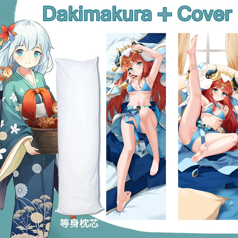 

Genshin Impact Nilou аниме Waifu Dakimakura игровая вставка подушка для тела обнимающая кровать для сна 150X50 см длинная подушка для свадьбы