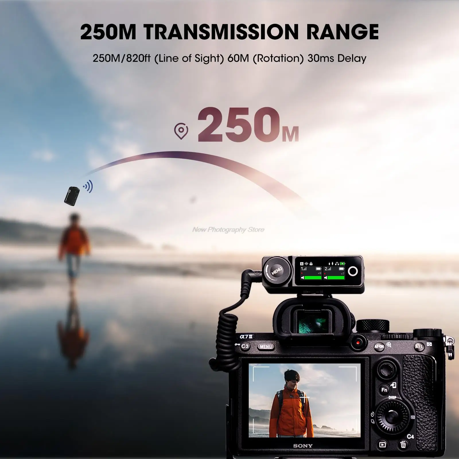 hlyland Lark Max Professional Wireless Lavalier Microphone for Photography Wireless Mic Video Studo Microfon Smartphone