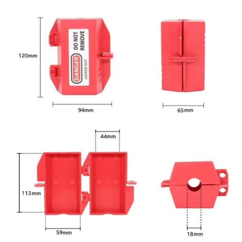 1Pcs Luokelock safety lockout box for electrical plug lockout industrial household plug locks loto lock device safety tools