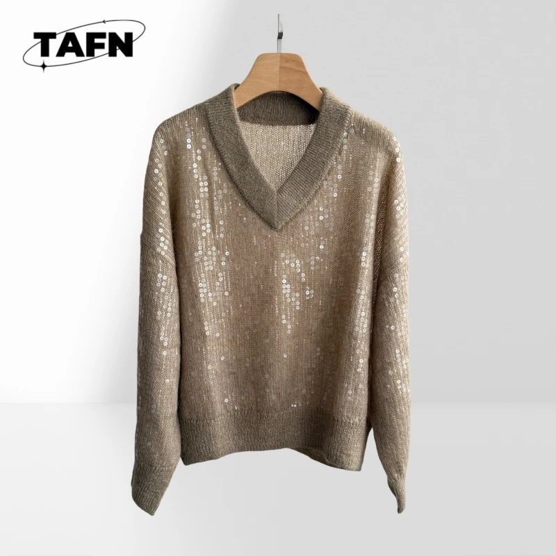 レディースカシミヤセーター、冬の重ね着にエレガントで柔らかく、寒い日も快適なタイムレスデザイン AH0410