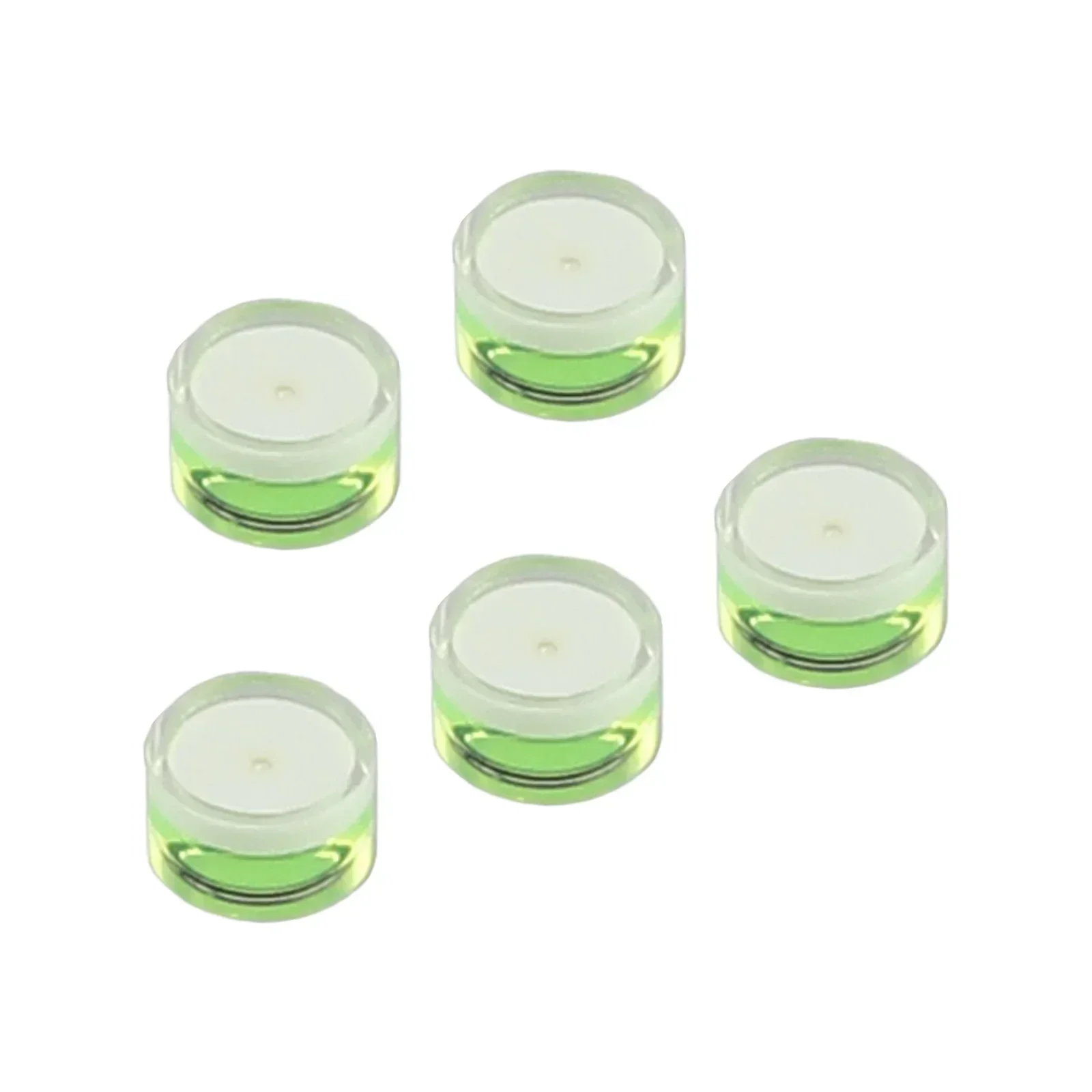 5Pcs Mini Bubble Levels Household Green Round Level Measurement Instrument 10mm*6mm/12mm*7mm/15mm*8mm/18mm*9mm