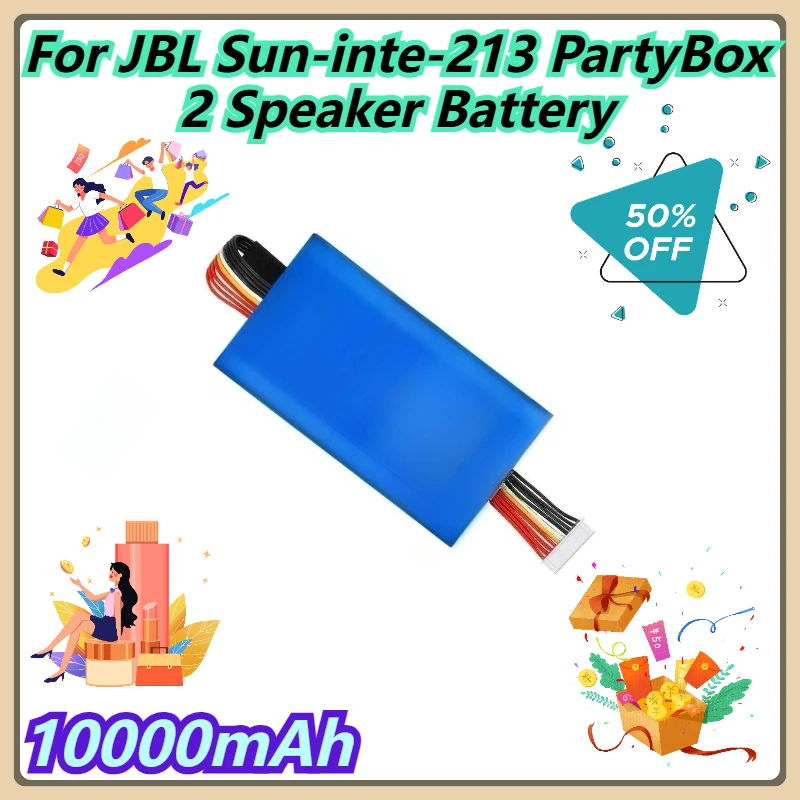 

10000mAh For JBL Sun-inte-213 PartyBox 2 Speaker Battery