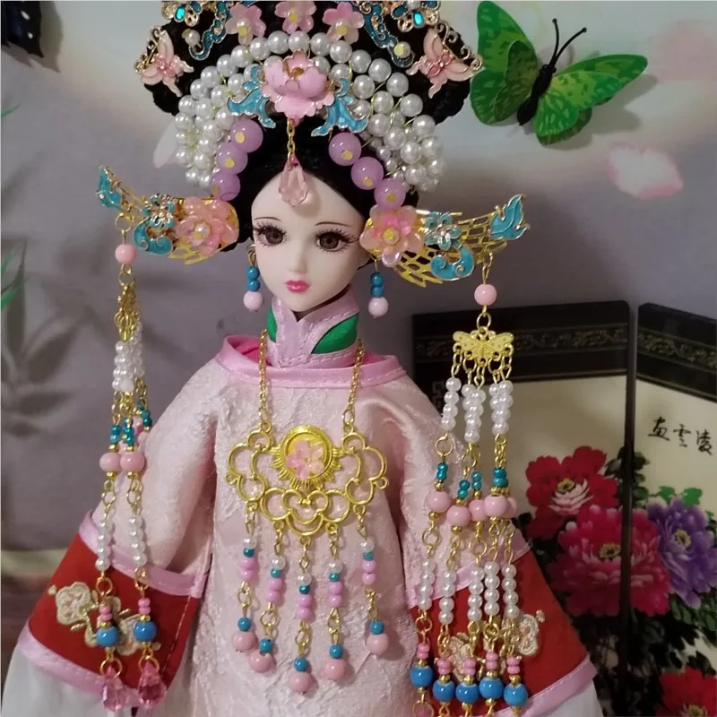 2026 New Chinese Original Costume Doll 30cm Multi Joint Princess Doll Clothes with Doll Antique Style Toy Doll Clothes Set LI929
