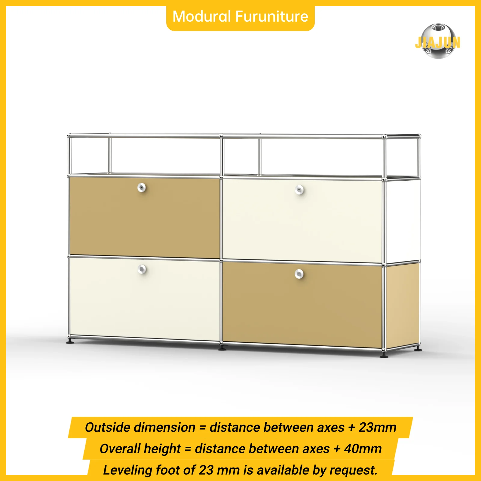 Customizable Storage Cabinet | Designer Modular Stainless Steel Metal Furniture for a Stylish Touch to Living room bed room