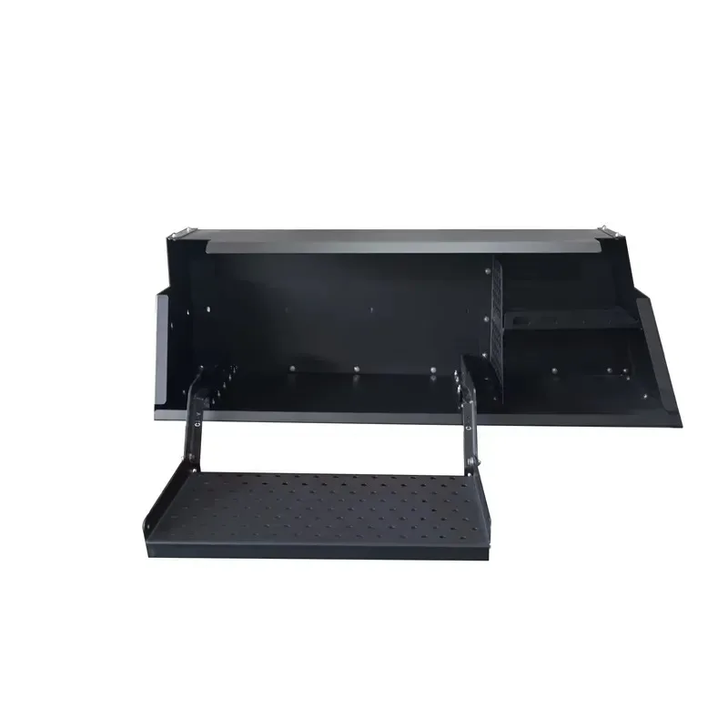 Durable Off Road Camper Hard Cover Side Toolbox for Pickup Canopy Storage Folding Box