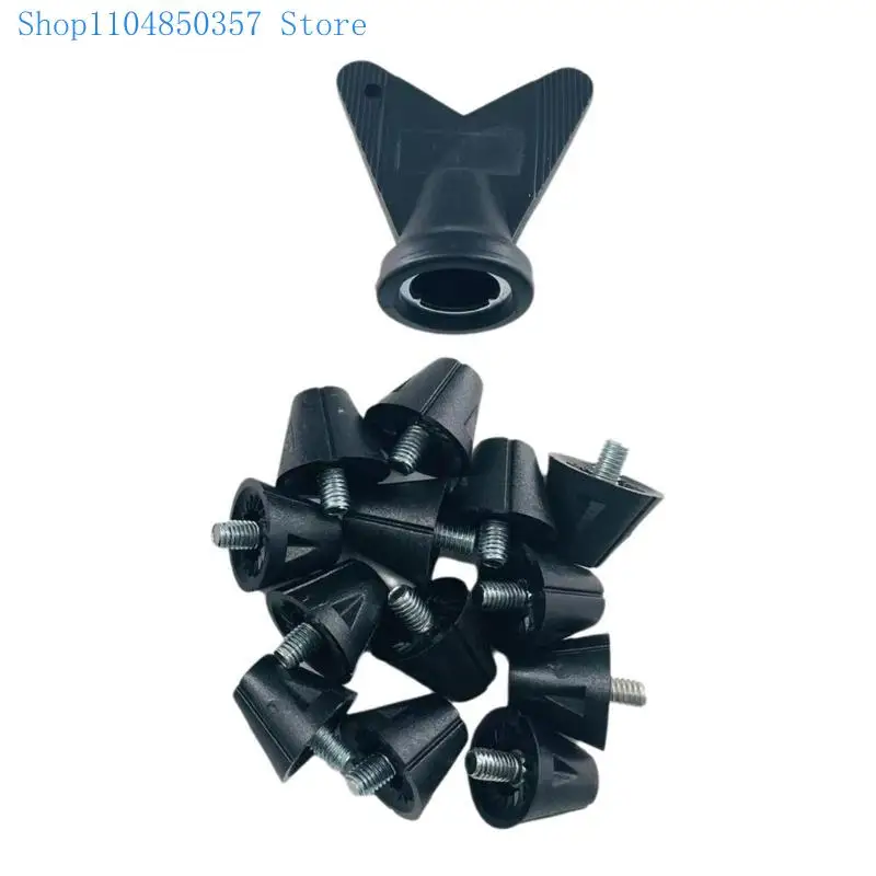 5asd 12Pcs Plastic Replacements Football Studs Replacement Set Football Boot Studs Football Soccer Studs for Football Boot