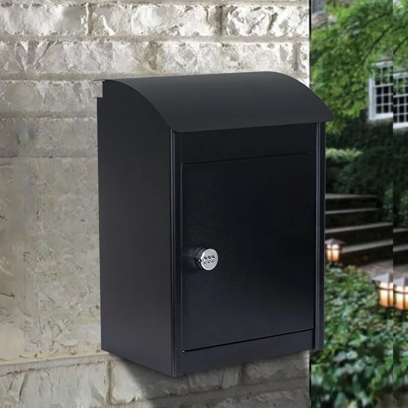 Metal wall-mounted mailbox parcel locker combination lock 20-35L