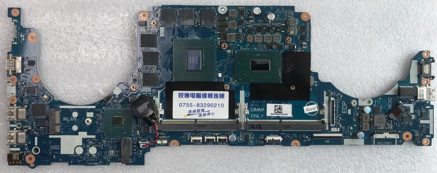 Placa base para Dell/Dell G7 7588, placa base P72F, placa base 5587, LA-E993P