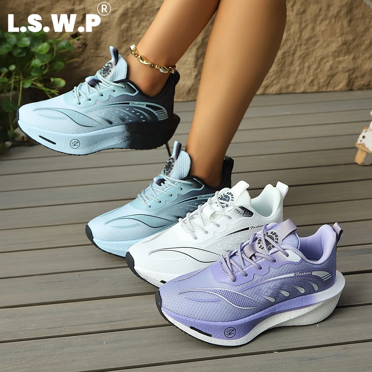 Men's running shoes and tennis shoes Men Athletic Sneakers Breathable Mesh Upper High‑Elastic Thick Sole Shock‑Absorbing For Jog